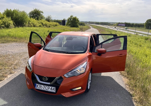 Nissan Micra cena 44500 przebieg: 77000, rok produkcji 2017 z Kraków małe 781